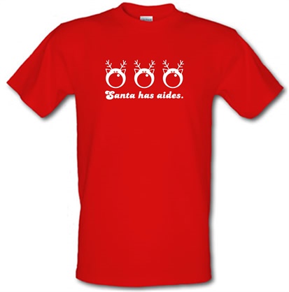 Santa Has Aides male t-shirt.