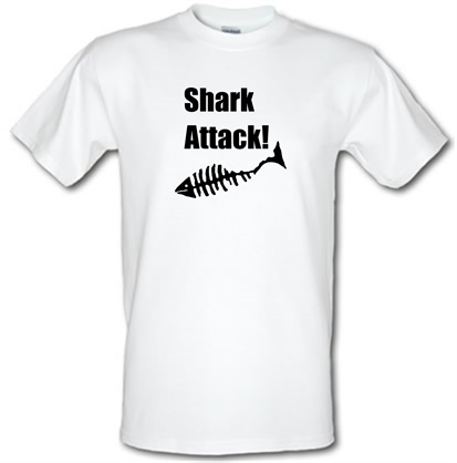 Shark Attack male t-shirt.