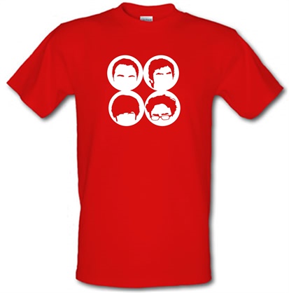Big Bang Theory Silhouettes male t-shirt.