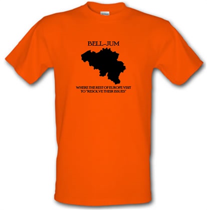 Bell-Jum Where the rest of Europe visit to resolve their issues male t-shirt.