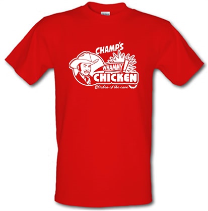 Champ's Whammy Chicken male t-shirt.
