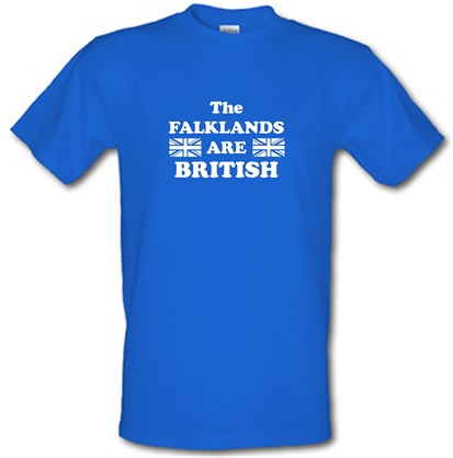 the falklands are british male t-shirt.