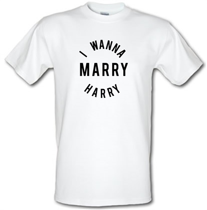 I Wanna Marry Harry male t-shirt.
