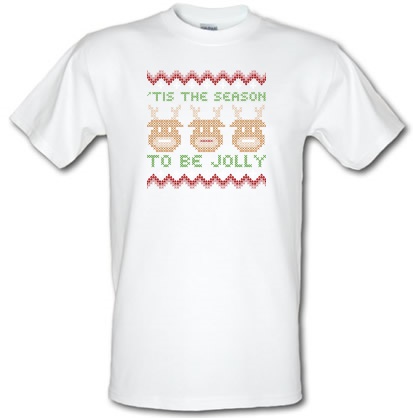 'Tis The Season To Be Jolly male t-shirt.
