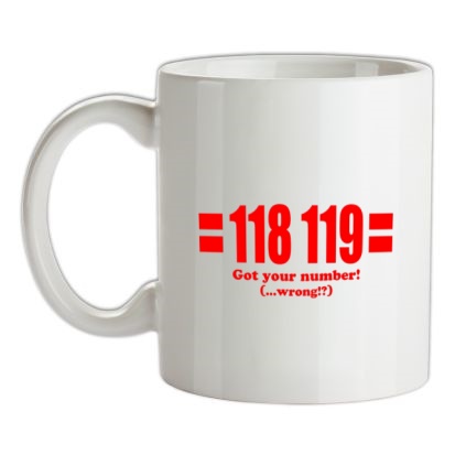 118 119 Got Your Number...(Wrong?!) mug.