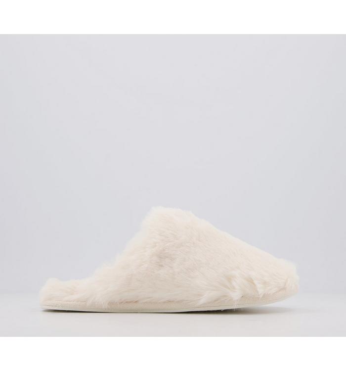 Joules Cosy Slippers CREAM Fur