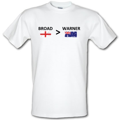 Broad Greater Than Warner male t-shirt.