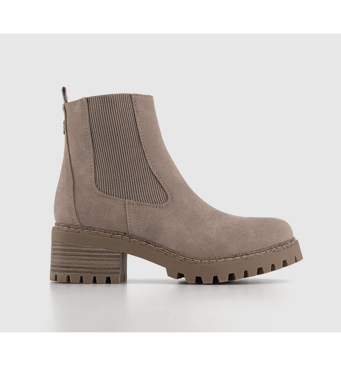 Blowfish Leven Chelsea Boots Taupe Oiled Vegan
