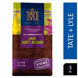 Tate & Lyle Dark Soft Brown Sugar 3kg - PACK (4)
