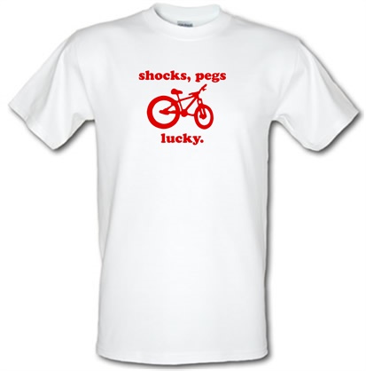 Shocks Pegs Lucky. male t-shirt.