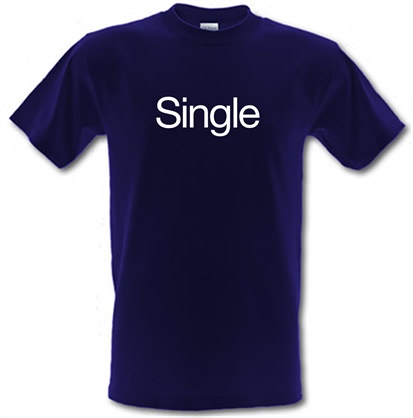 Single male t-shirt.
