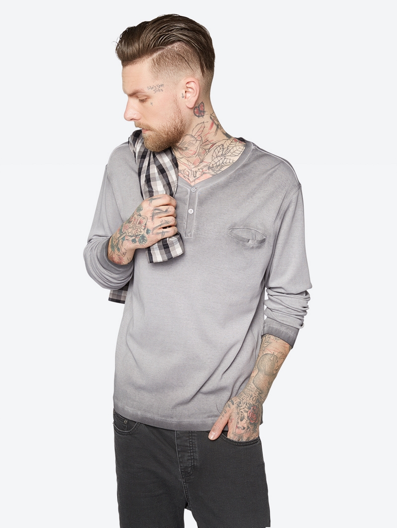 Bench Grey Mens Light Top Size S