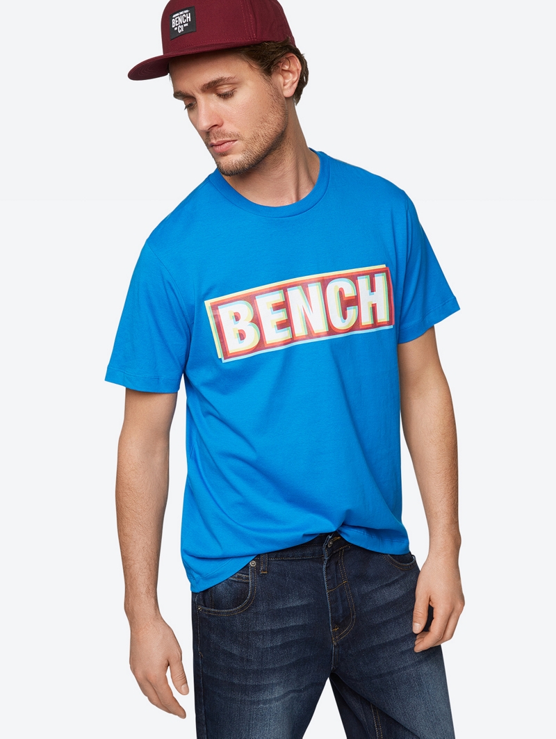 Bench Blue Mens Light Top Size Xl