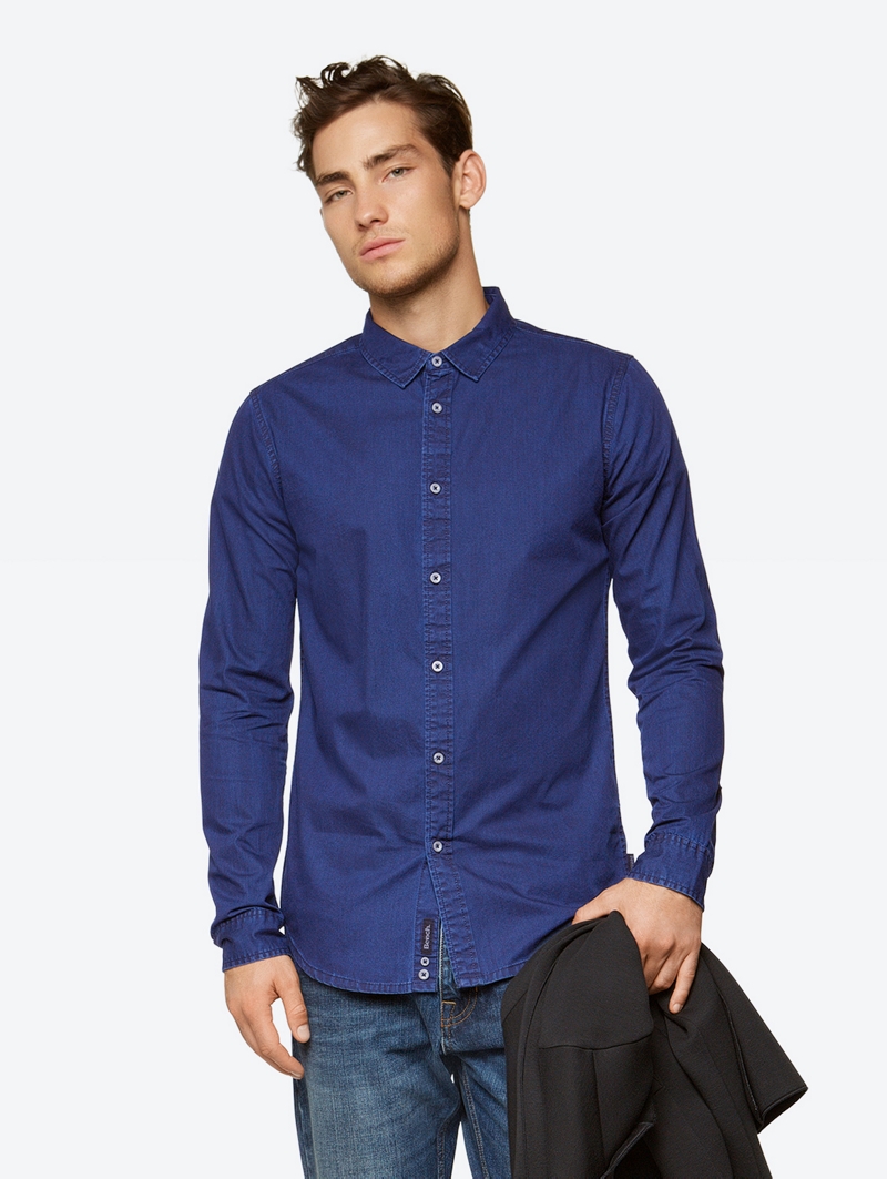 Bench Blue Mens Shirt Size Xl