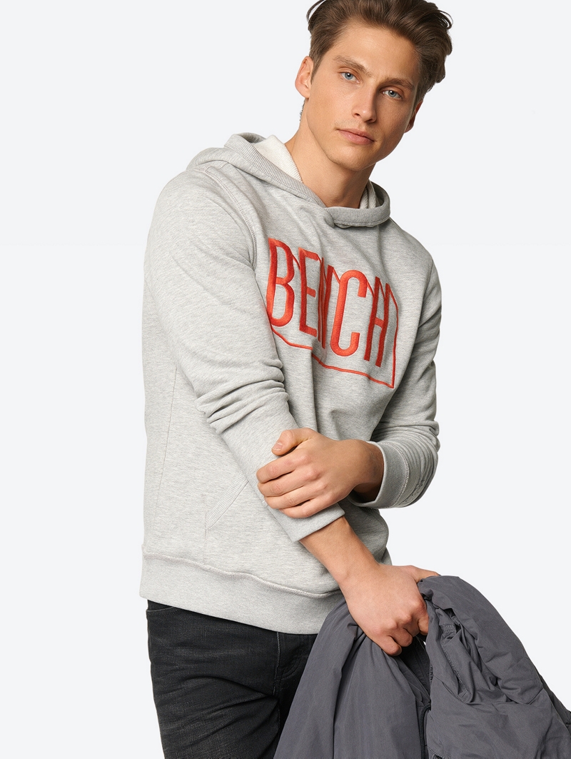 Bench Grey Mens Heavy Top Size L