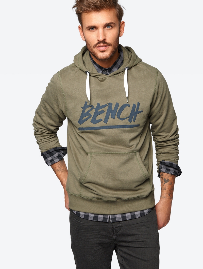 Bench Green Mens Heavy Top Size M