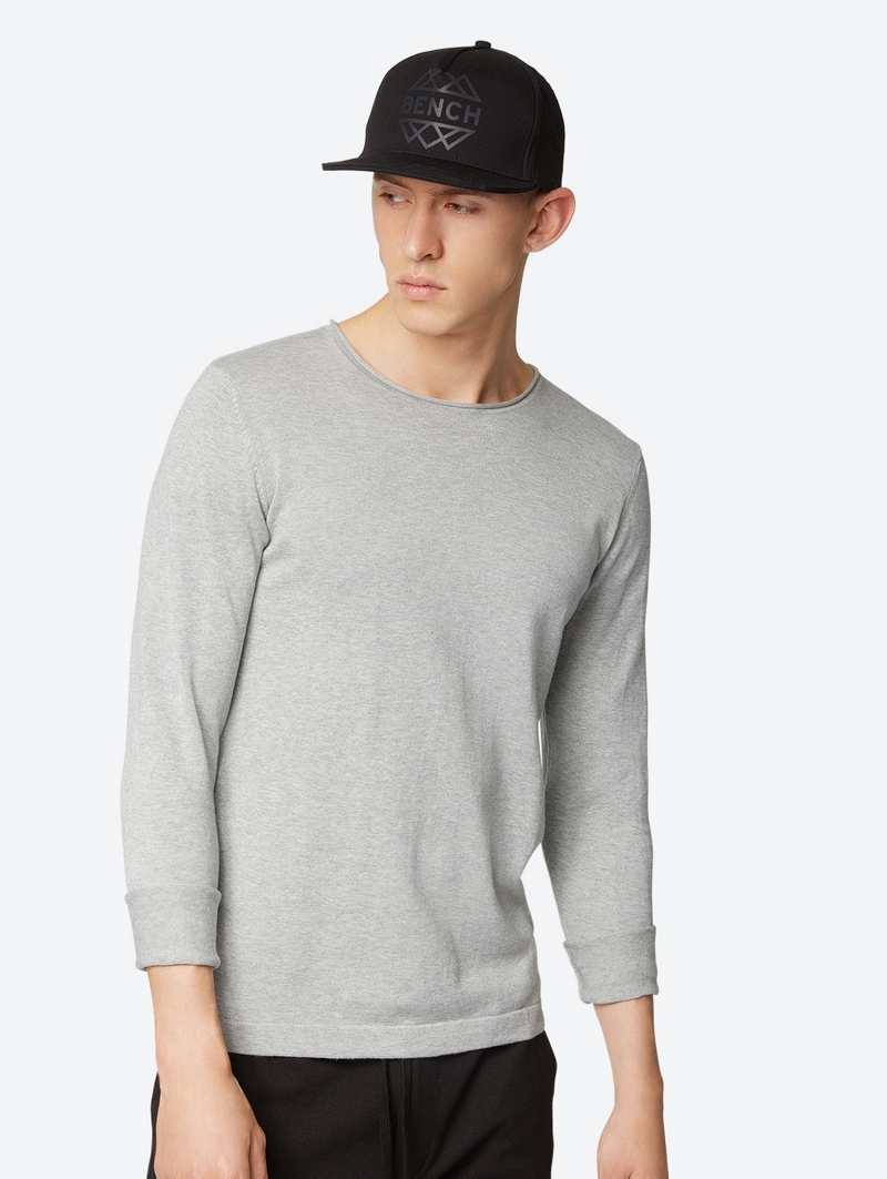Bench Grey Mens Knitwear Size L