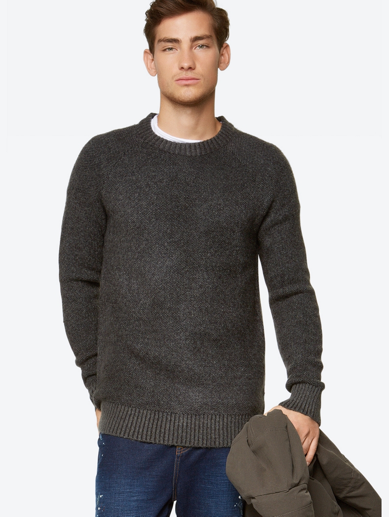 Bench Grey Mens Knitwear Size L