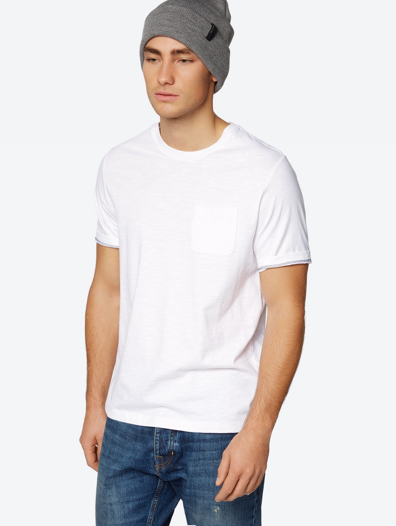 Bench White Mens Light Top Size S