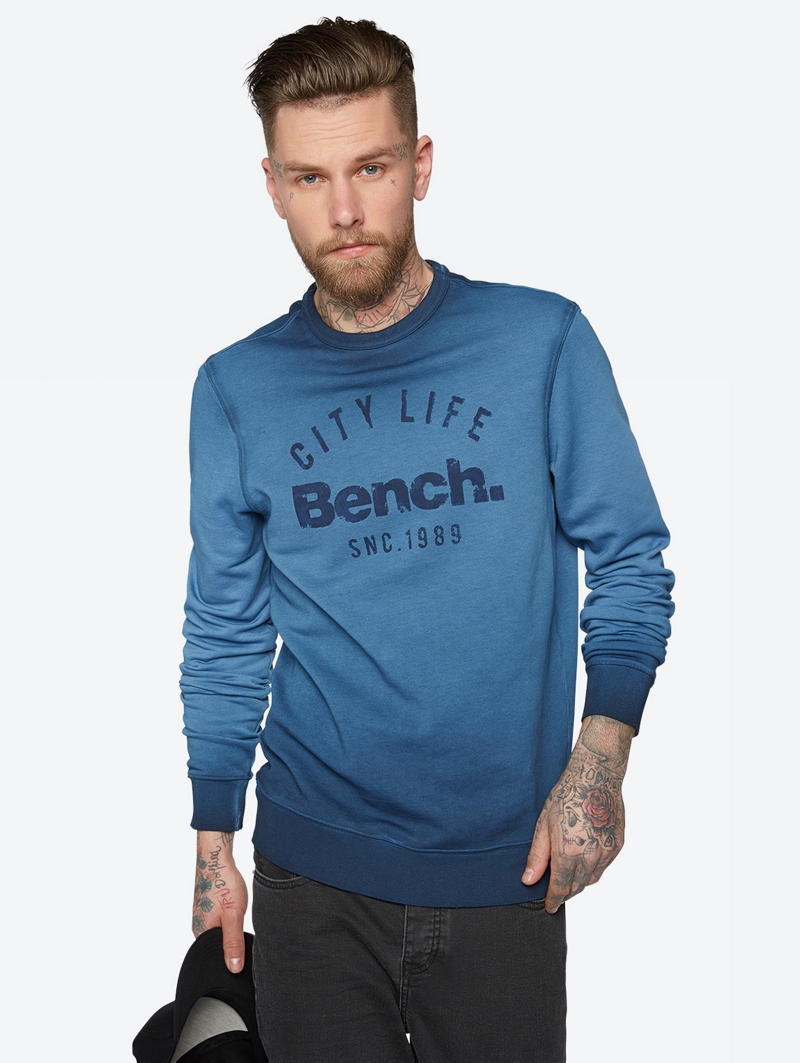 Bench Blue Mens Heavy Top Size M